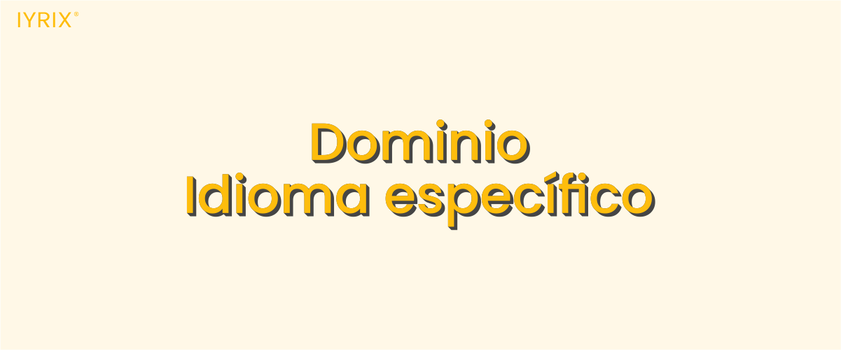 Idioma específico del dominio